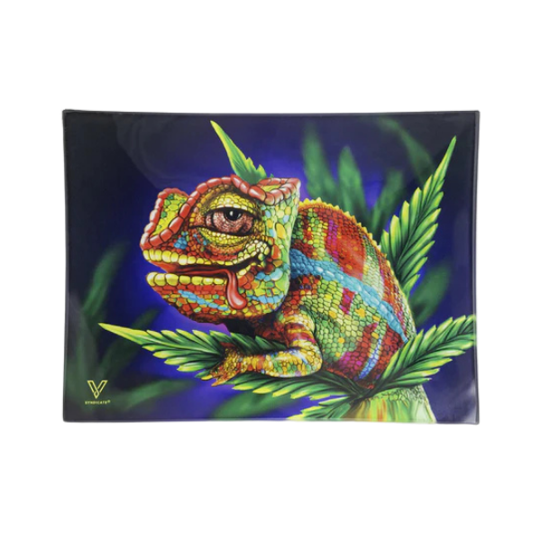 Vsyndicate Survivor Glass Rollin' Trays / Small / Cloud 9 Chameleon